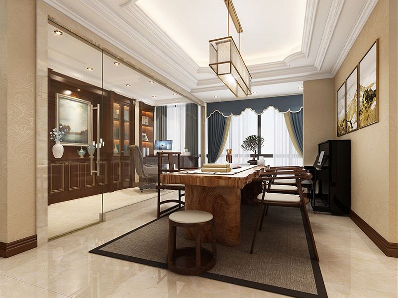 佛山市海倫堡玖悅瀾灣現(xiàn)代簡(jiǎn)約風(fēng)格平層裝修案例