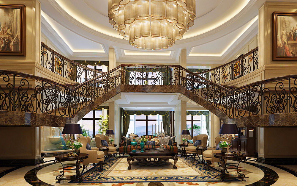 歐式風(fēng)格別墅裝修設(shè)計(jì)效果圖-龍光天瀛別墅430平米-別墅客廳裝修設(shè)計(jì) 歐式風(fēng)格別墅裝修設(shè)計(jì)效果圖-龍光天瀛別墅430平米-別墅客廳裝修設(shè)計(jì)