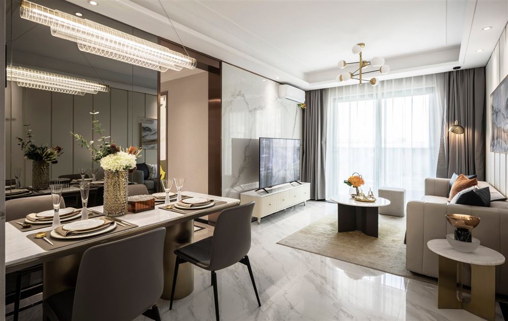 佛山市君御海城現(xiàn)代簡約風(fēng)格三居室裝修案例