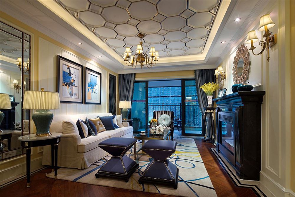 佛山市翡翠西江歐式風(fēng)格三居室裝修案例