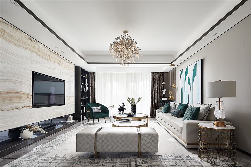 自貢市邦泰煕貢府現(xiàn)代簡約風(fēng)格四居室裝修案例