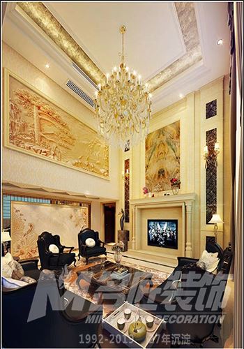 佛山市越秀御湖臺歐式風(fēng)格三居室裝修案例