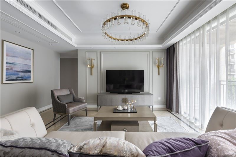 佛山市萬科悅都薈美式風(fēng)格三居室裝修案例