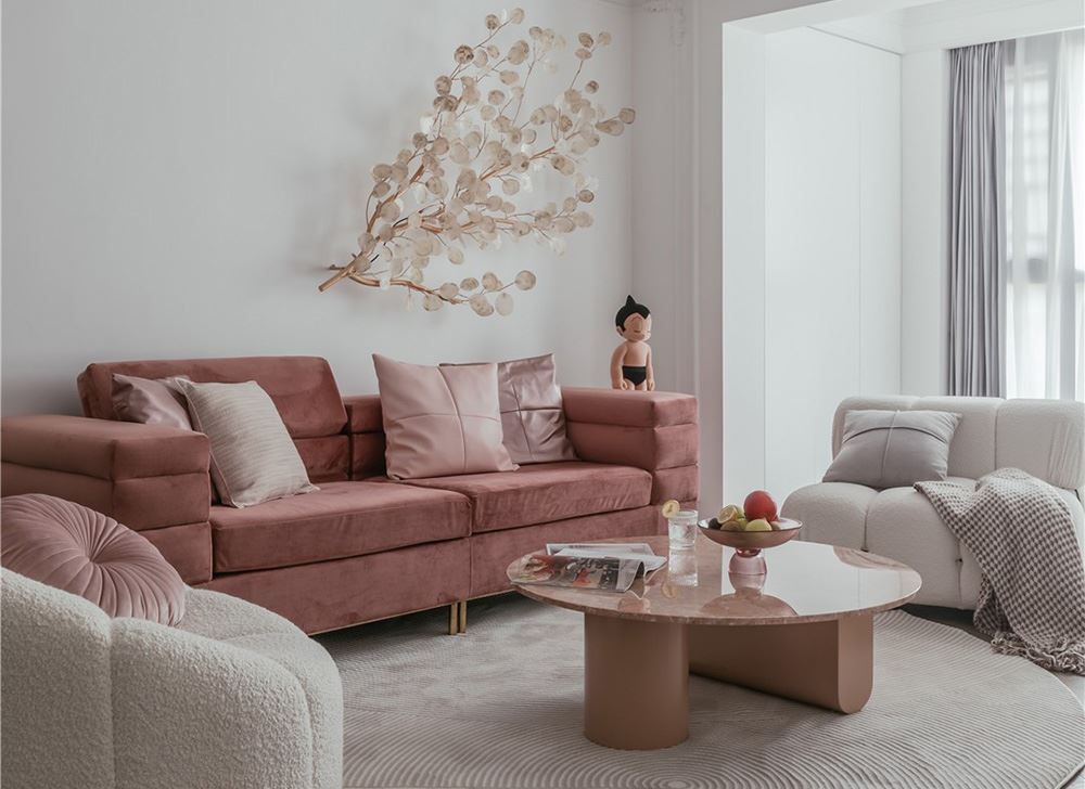 江門市世茂碧海銀湖輕奢風(fēng)格三居室裝修案例