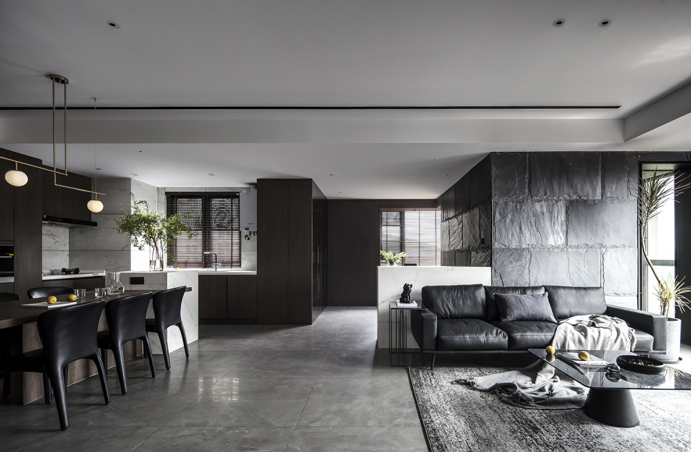 現(xiàn)代簡約風格室內家裝案例效果圖-客餐廳 現(xiàn)代簡約風格室內家裝案例效果圖-客餐廳