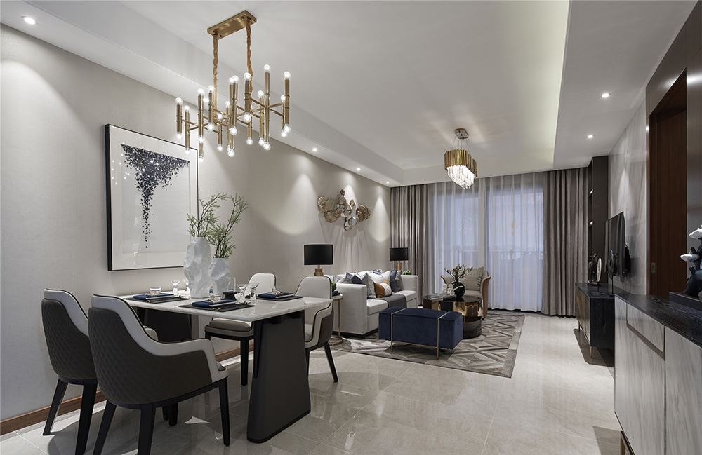 南寧市萊茵湖畔現(xiàn)代簡(jiǎn)約風(fēng)格二居室裝修案例