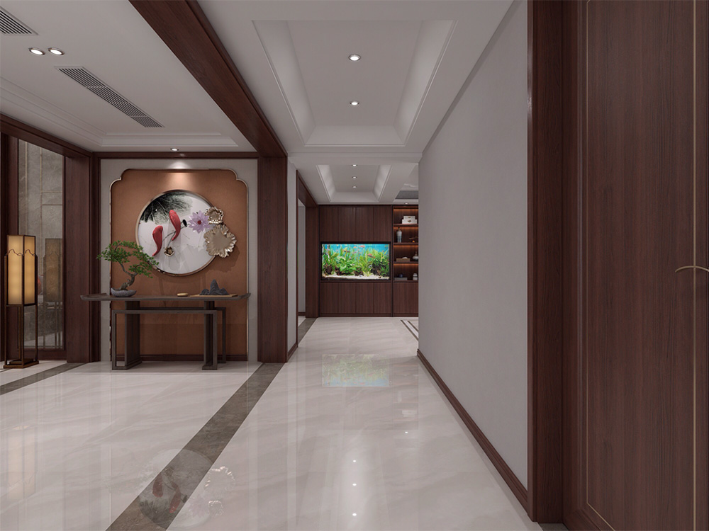 新中式別墅大宅裝修設(shè)計-玄關(guān) 新中式別墅大宅裝修設(shè)計-玄關(guān)