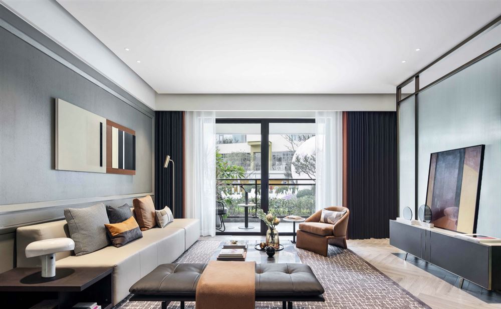 佛山市萬科金域時(shí)光(商業(yè))輕奢風(fēng)格四居室裝修案例