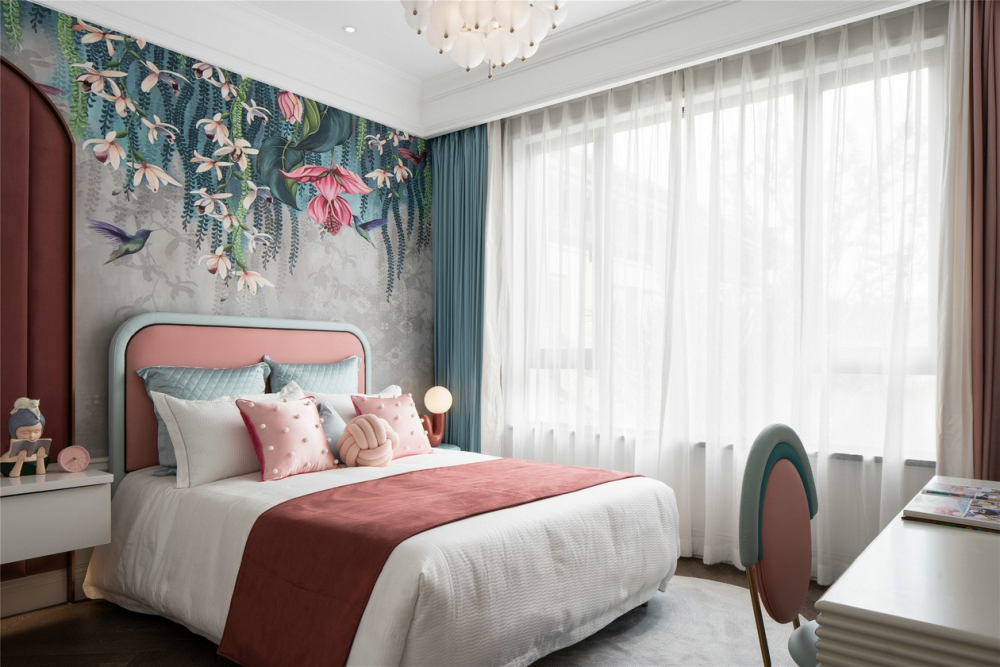 歐式古典風(fēng)格別墅室內(nèi)設(shè)計(jì)家裝案例-次臥 歐式古典風(fēng)格別墅室內(nèi)設(shè)計(jì)家裝案例-次臥