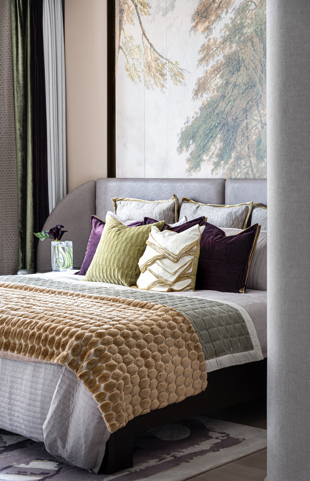 新中式風格家裝設計室內裝修效果圖-主臥 新中式風格家裝設計室內裝修效果圖-主臥