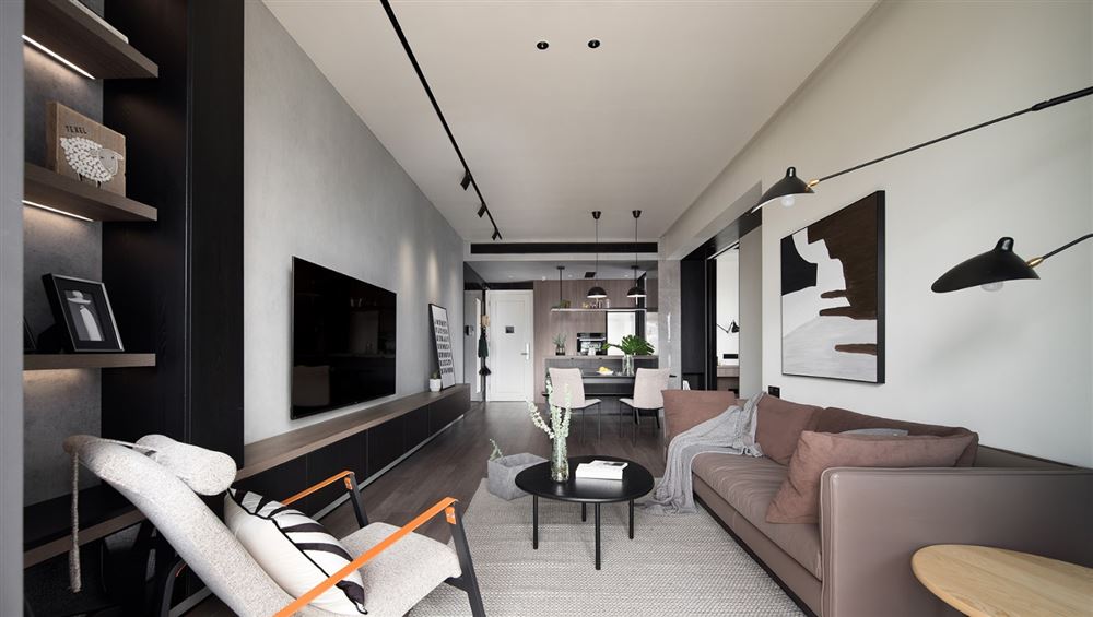 廣州市豪利花園現(xiàn)代簡約風(fēng)格二居室裝修案例