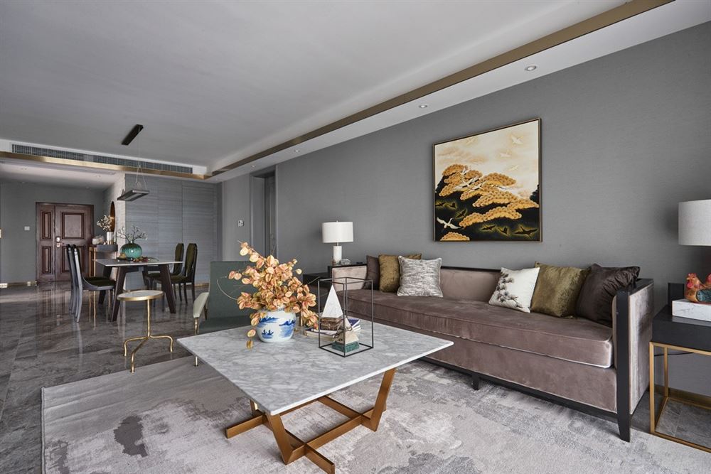 江門(mén)市美的公園天下新中式風(fēng)格三居室裝修案例