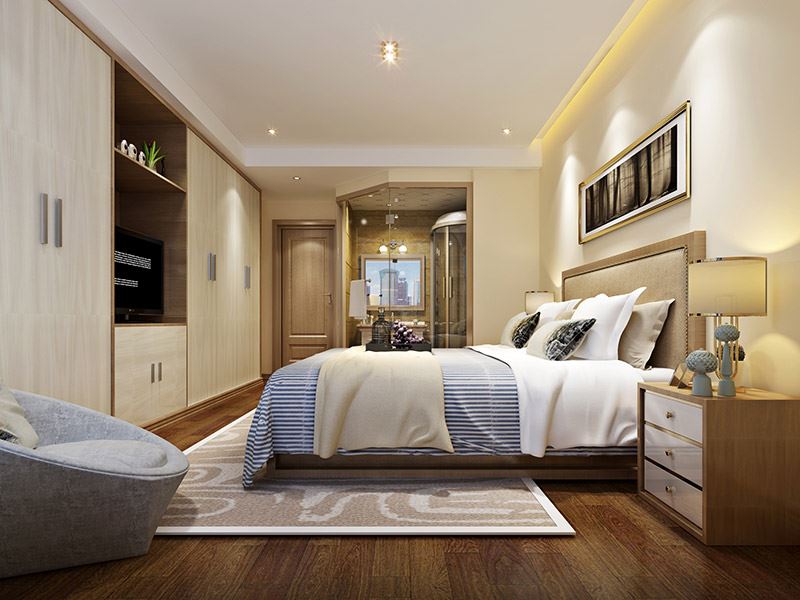 河源市堅(jiān)基美麗城現(xiàn)代簡約風(fēng)格四居室裝修案例