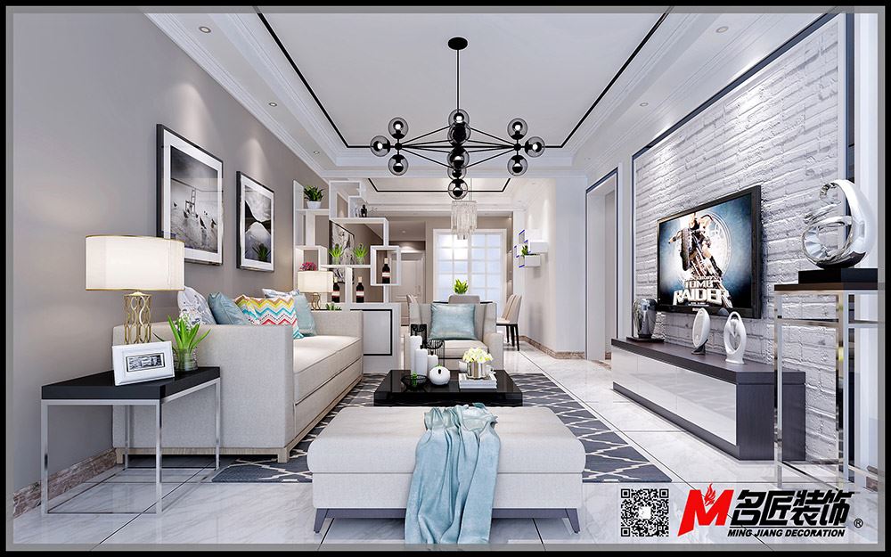 河源市碧桂園&middot;東江鳳凰城現(xiàn)代簡約風格三居室裝修案例