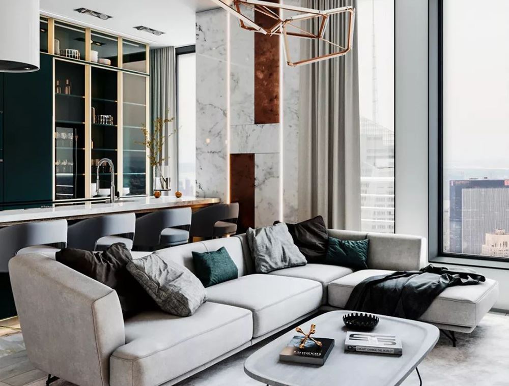 佛山市鵬瑞&middot;三龍灣1號(hào)現(xiàn)代簡(jiǎn)約風(fēng)格二居室裝修案例