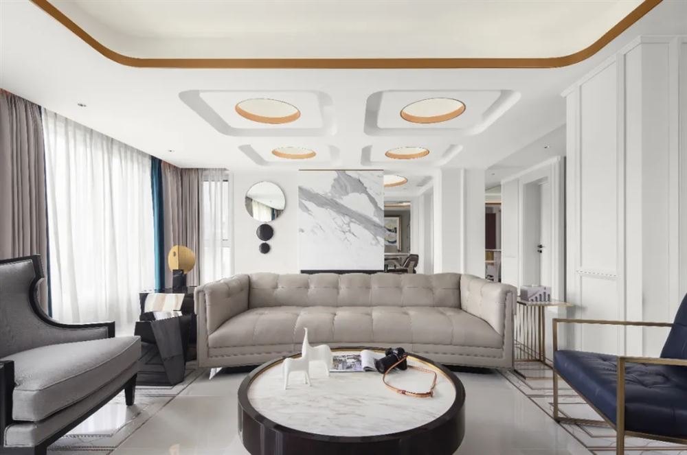 湛江市海港新城輕奢風(fēng)格復(fù)式裝修案例