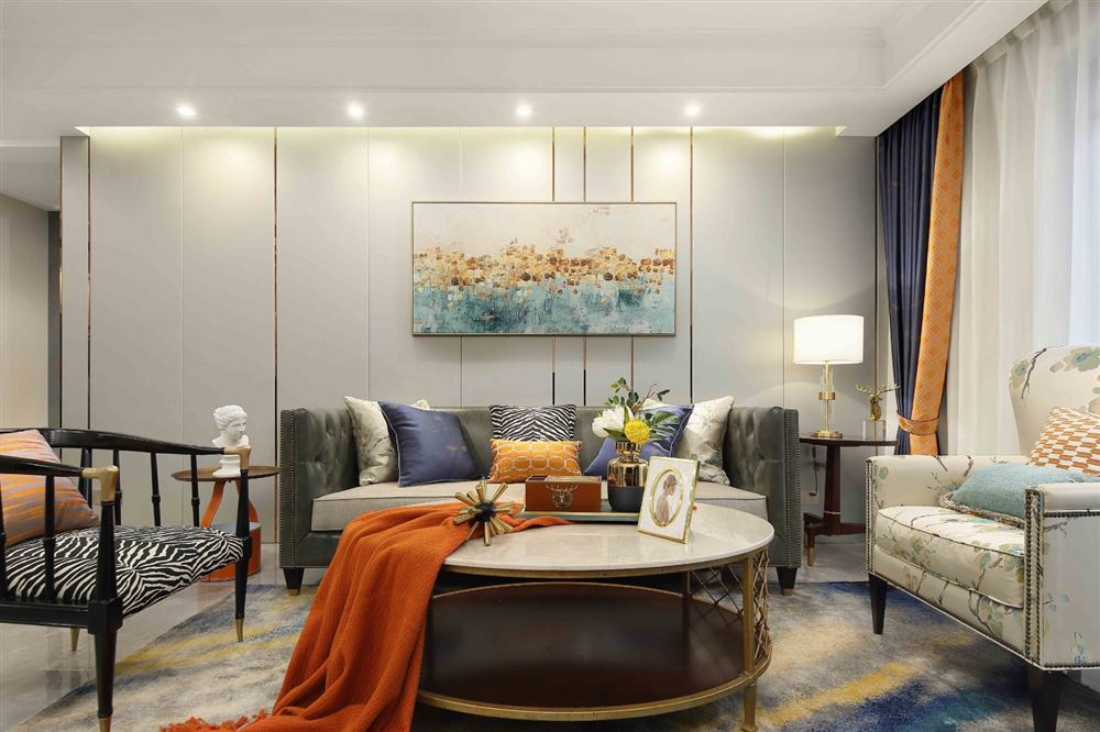 湛江市保利原宇花園美式風(fēng)格三居室裝修案例