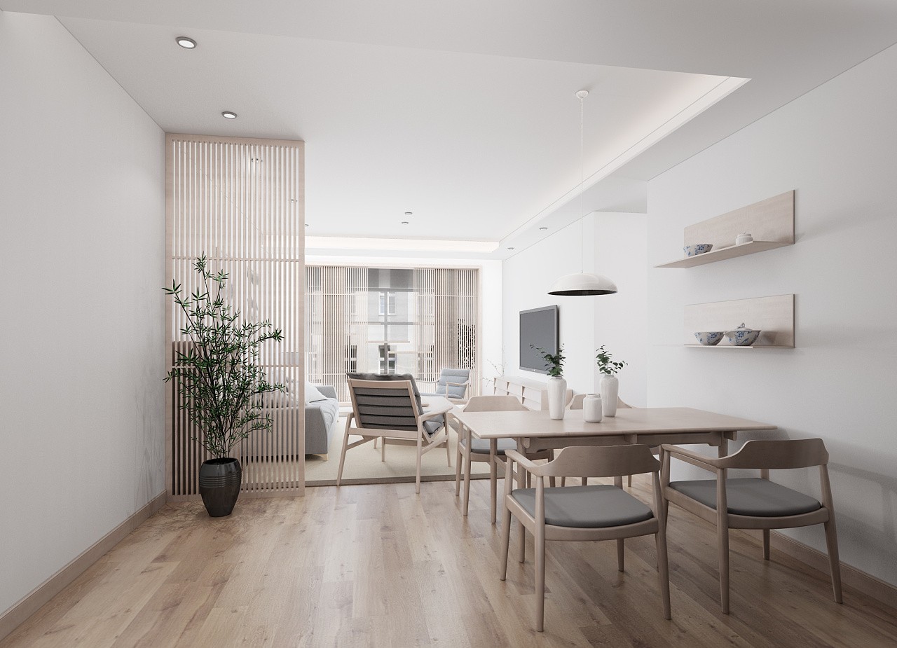 日式簡約風(fēng)格家裝設(shè)計(jì)室內(nèi)裝修效果圖-客餐廳 日式簡約風(fēng)格家裝設(shè)計(jì)室內(nèi)裝修效果圖-客餐廳