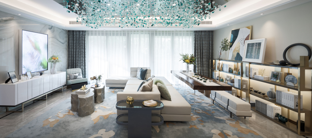 現(xiàn)代輕奢風(fēng)格室內(nèi)設(shè)計(jì)家裝案例-客廳 現(xiàn)代輕奢風(fēng)格室內(nèi)設(shè)計(jì)家裝案例-客廳