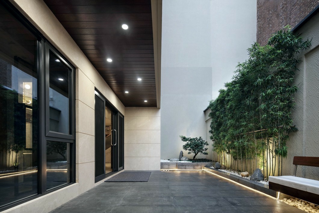 裝修公司新中式風格別墅裝修效果圖-庭院 裝修公司新中式風格別墅裝修效果圖-庭院