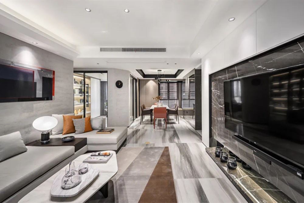 廣州市遠(yuǎn)東&middot;御江豪庭現(xiàn)代簡約風(fēng)格三居室裝修案例