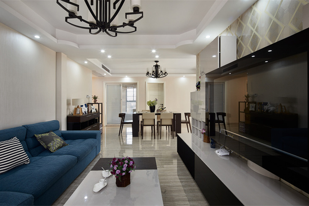 嘉興市中駿&middot;悅景府現(xiàn)代簡約風格三居室裝修案例