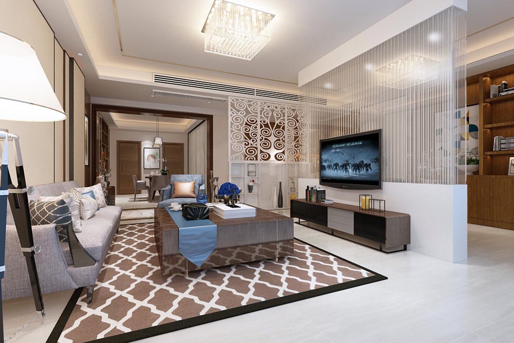 江門市鶴山十里方圓現(xiàn)代簡約風(fēng)格四居室裝修案例