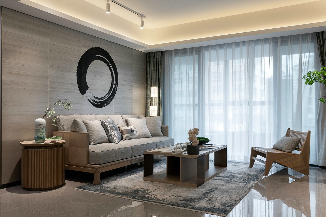 廣州市匯景新城現(xiàn)代簡約風格三居室裝修案例