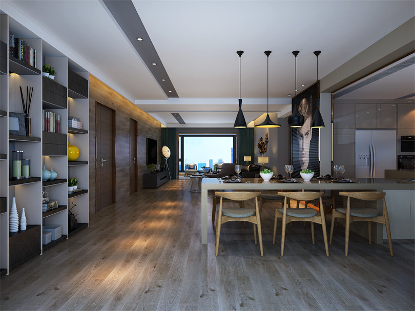 廣州市遠(yuǎn)東&middot;御江豪庭輕奢風(fēng)格四居室裝修案例