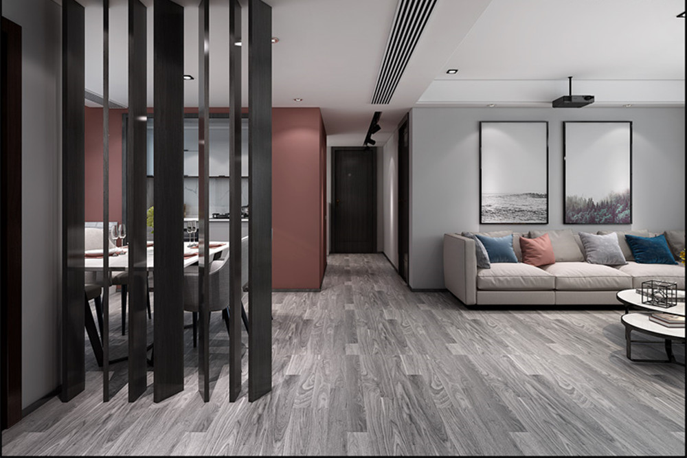 合肥市合肥孔雀城現(xiàn)代簡約風格三居室裝修案例