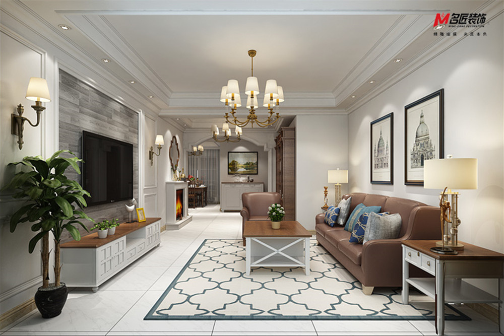 合肥市偉星公園都薈現(xiàn)代簡(jiǎn)約風(fēng)格三居室裝修案例