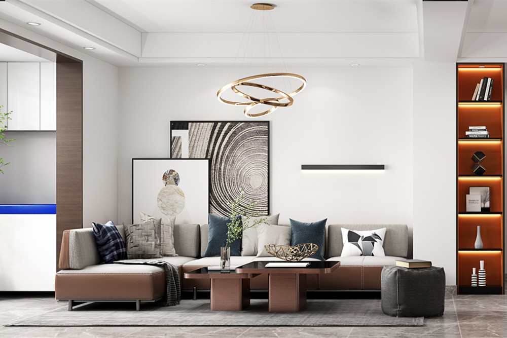 嘉興市嘉善置地廣場(chǎng)現(xiàn)代簡(jiǎn)約風(fēng)格三居室裝修案例