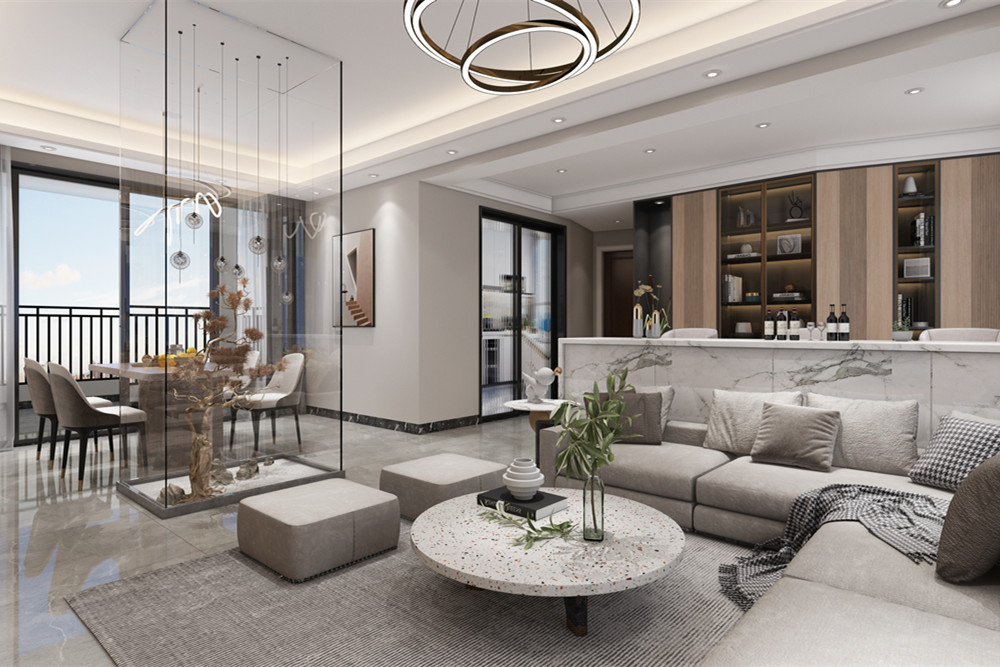 中山市江華苑現(xiàn)代簡(jiǎn)約風(fēng)格三居室裝修案例