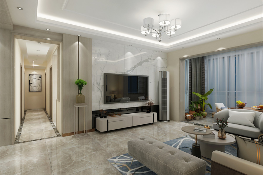 梧州市凱萊名邦學(xué)府現(xiàn)代簡(jiǎn)約風(fēng)格三居室裝修案例