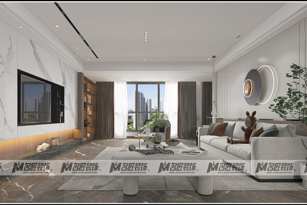 湖州市新黃浦&middot;花園名都現(xiàn)代簡(jiǎn)約風(fēng)格平層裝修案例