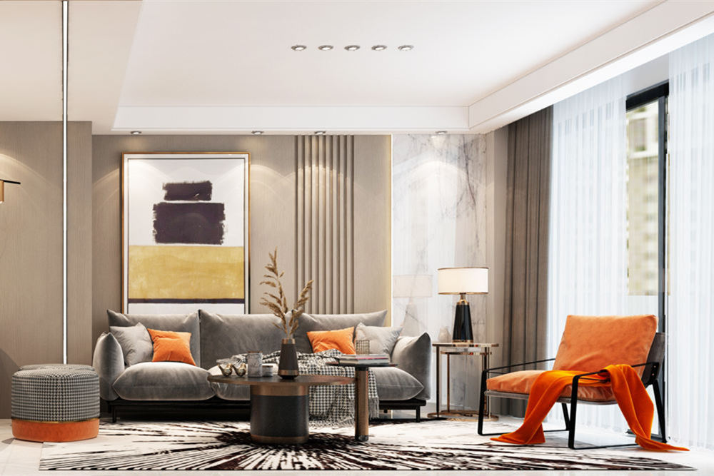 韶關(guān)市云星錢隆譽園現(xiàn)代簡約風(fēng)格三居室裝修案例