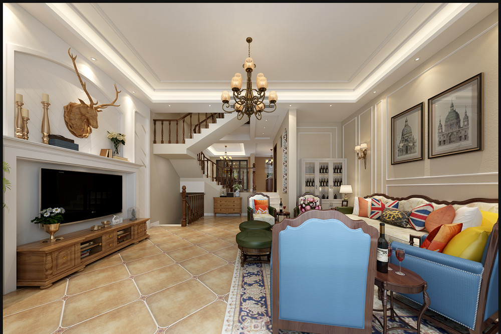 桂林201-300平米北歐風格長島16區(qū)裝修設計案例