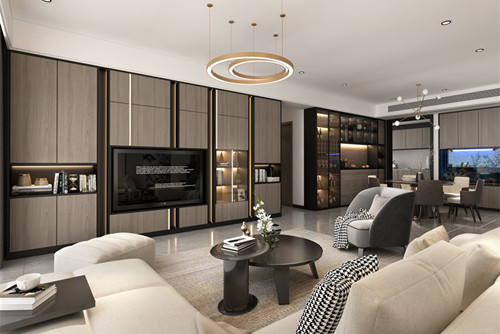 玉林市英華小區(qū)現(xiàn)代簡約風格三居室裝修案例