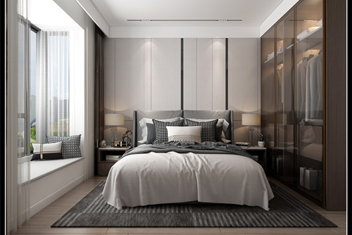玉林市金灣名城現(xiàn)代簡(jiǎn)約風(fēng)格三居室裝修案例