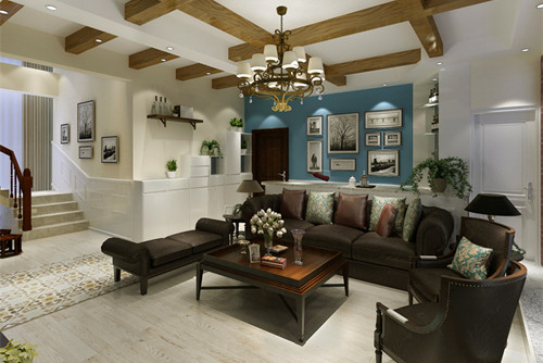 梧州201-300平米新古典風格御山帝景室內(nèi)裝修設(shè)計案例