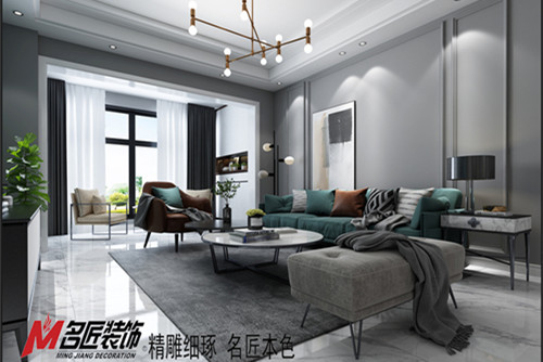 梧州市百匯幸福城現(xiàn)代簡約風格三居室裝修案例