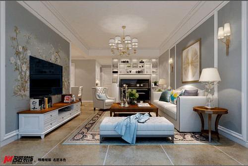 德陽101-200平米美式風(fēng)格山海天二期室內(nèi)裝修設(shè)計案例