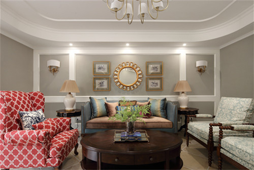 德陽101-200平米美式風(fēng)格瑞琪曼裝修設(shè)計效果圖