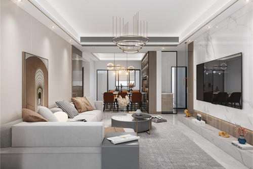 德陽市安國街505號(hào)附901號(hào)院輕奢風(fēng)格三居室裝修案例