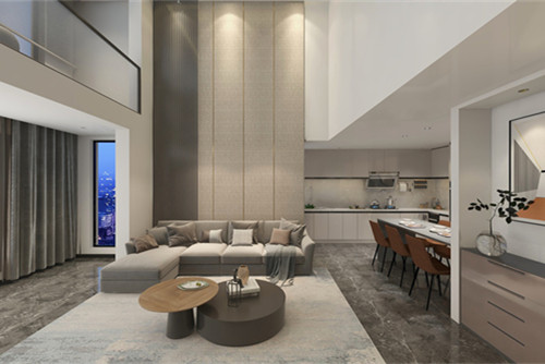 德陽市朝陽新村現(xiàn)代簡約風格三居室裝修案例