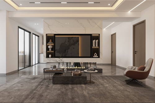 茂名市東匯城輕奢風(fēng)格三居室裝修案例