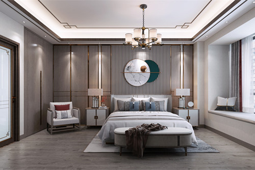 湛江市金科世家新中式風(fēng)格平層裝修案例