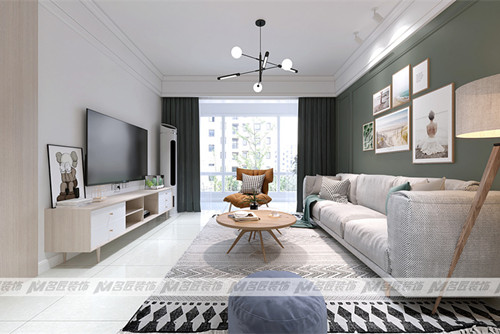 恩施土家族苗族自治州101-200平米北歐風(fēng)格家裝設(shè)計案例