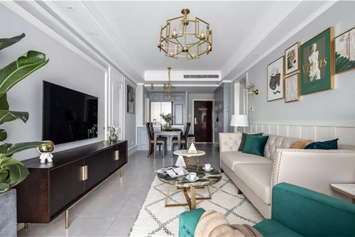 紹興101-200平米美式風(fēng)格裝修設(shè)計案例