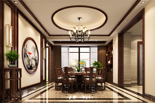 ?？?01平米以上新中式風(fēng)格信達(dá)海天裝修設(shè)計(jì)效果圖